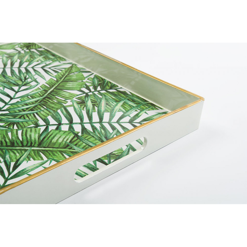 Tray Green S, 40x26x3.6cm