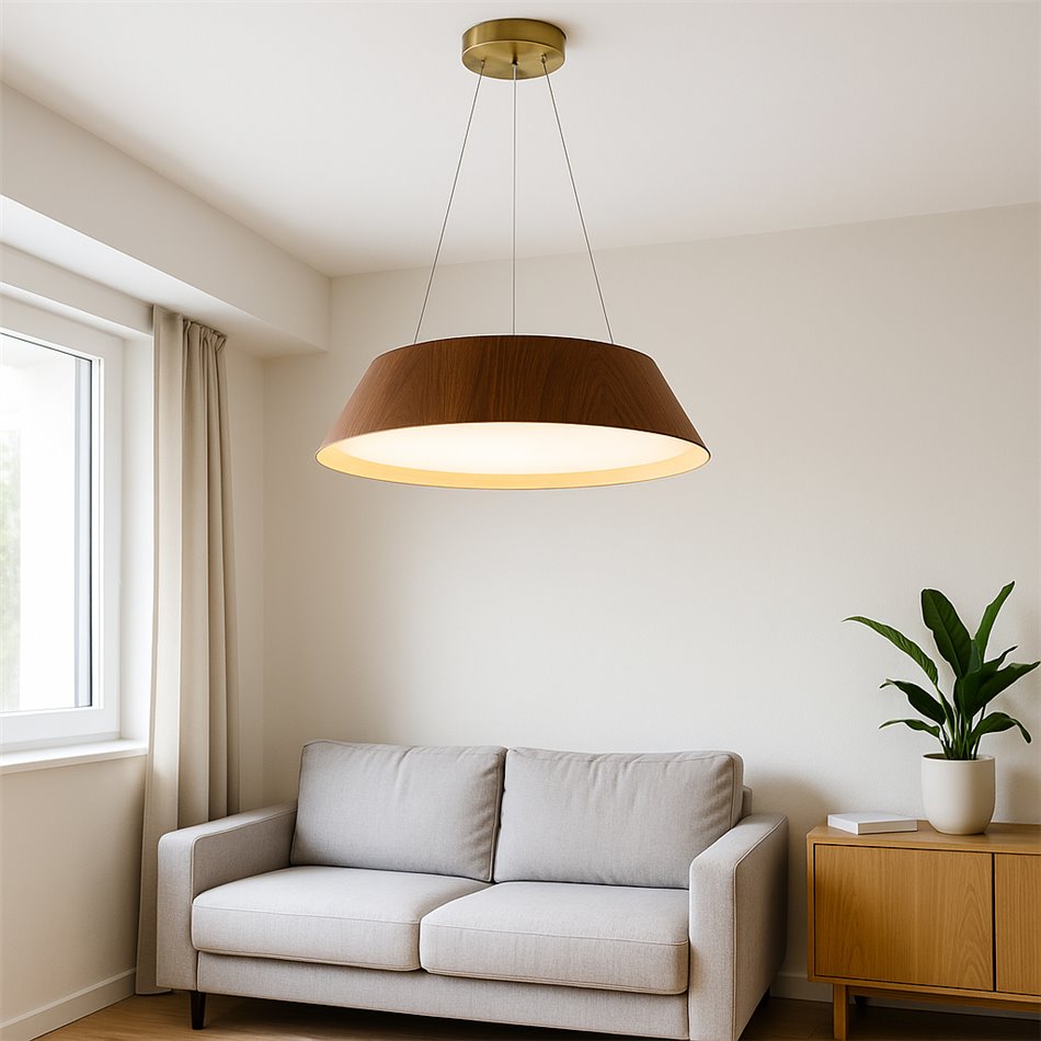 Pendant lamp Mano, LEDx36W, 3000K, H30-130cm, D50cm