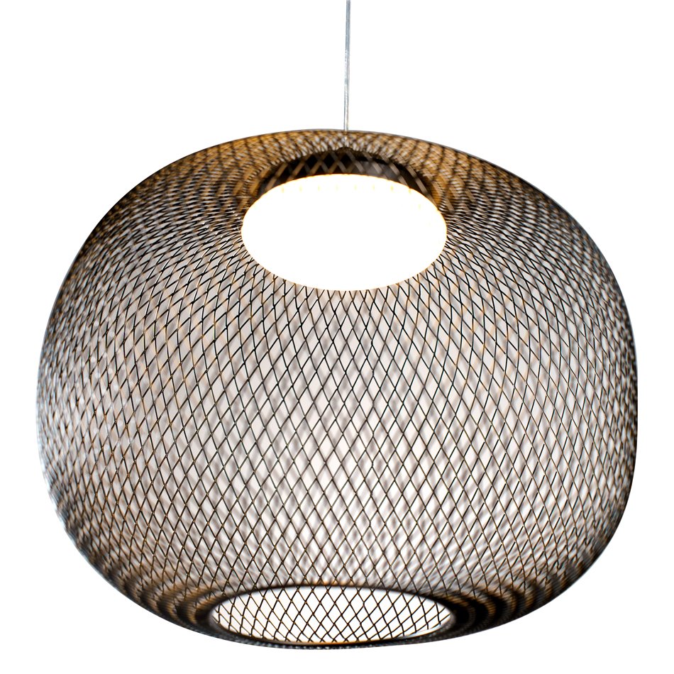 Pendant lamp Mariolla, black, LEDx8W, 3000K, H40-130cm, D35cm