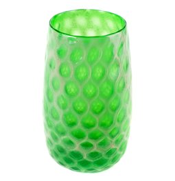 Vase Deli Green, glass, H29cm, D17cm