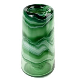 Vase Doria L, glass, green, H33.5cm, D17.5cm