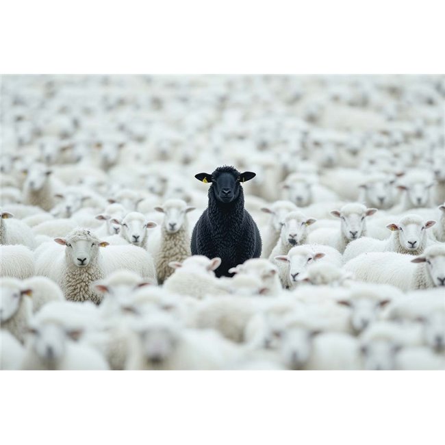 Canva Black Sheep, 80x120cm