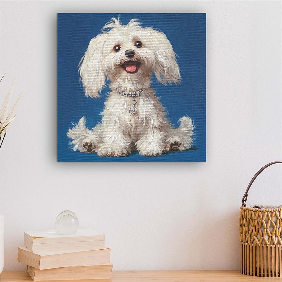 Canva White Fluffy, 40x40cm