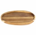 Acacia wood plate Frisila, H2x25x17cm