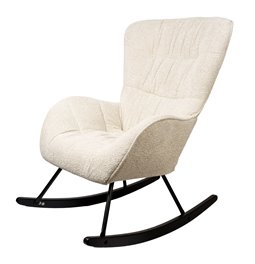Rocking chair Amadeus YFM045-6-K, beige, H97x76x103cm, seat height 42cm