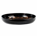 Decorative tray Dorn, black/brown, H5cm, D31cm