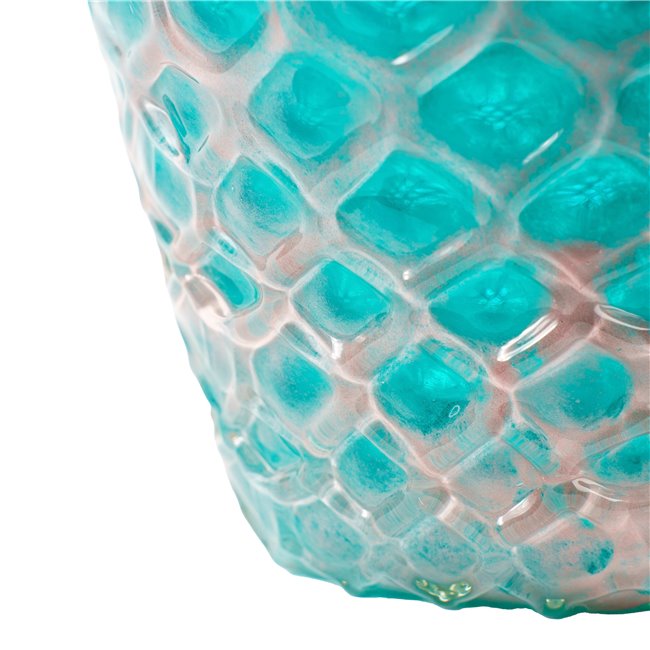 Ваза Deli Turq, стекло, бирюзовый цвет, H27cm, D17cm