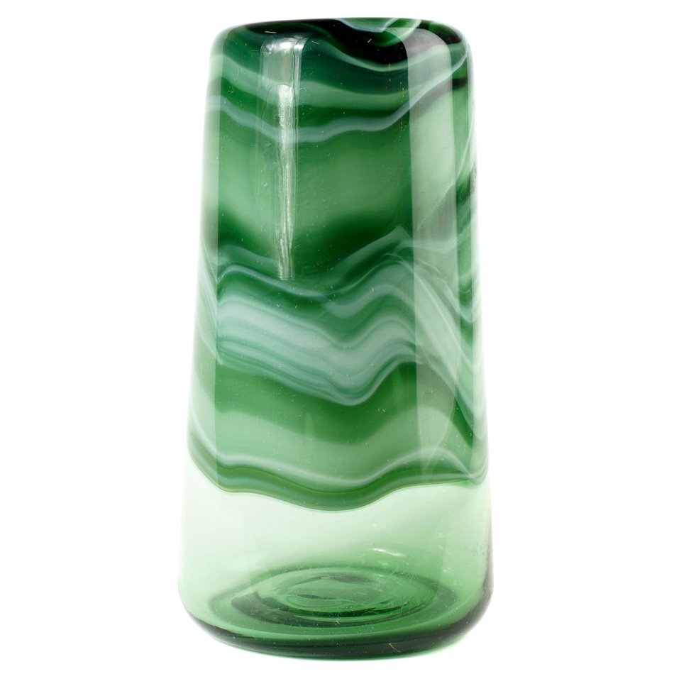 Ваза Doria L, стекло, зеленый, H33.5cm, D17.5cm