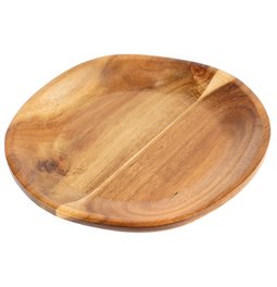 Acacia wood plate Frinton, H2.6x21.5x20.3cm