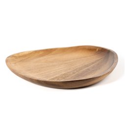 Acacia wood plate Friolla, H2cm, D20cm