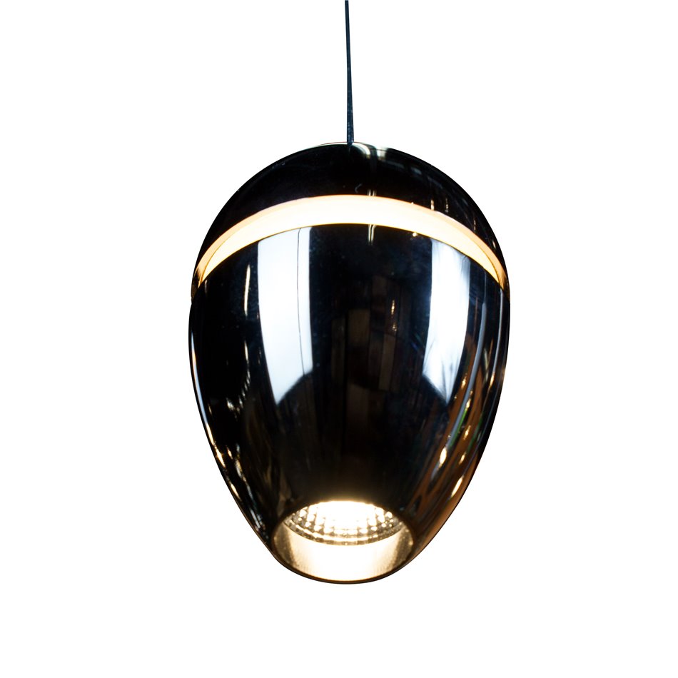 Pendant lamp Ibiza Pearl Black, 85-265V, Bridgelux, black, H30-200cm, D7cm, LED 7W, 3000K