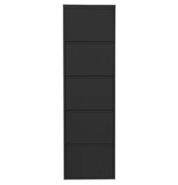 Шкаф для обуви Caruso 5, черный, H173x50x15cm