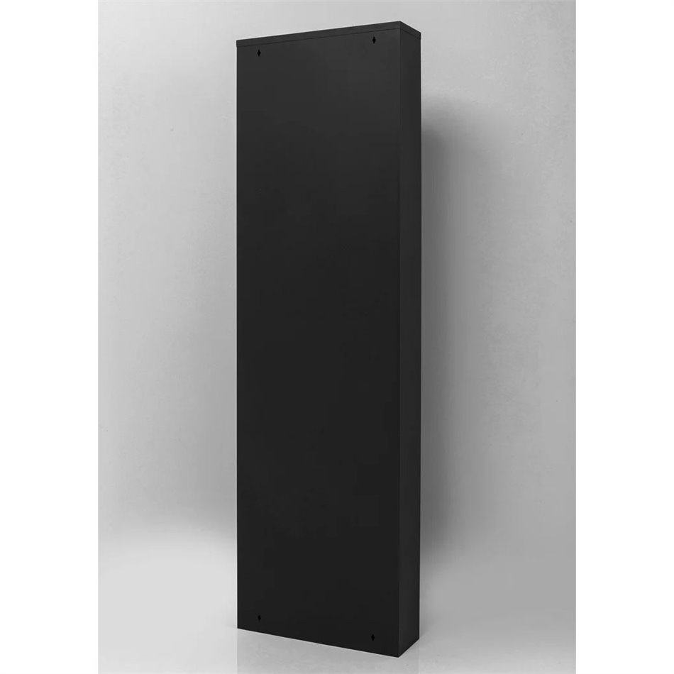 Шкаф для обуви Caruso 5, черный, H173x50x15cm