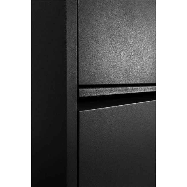 Шкаф для обуви Caruso 5, черный, H173x50x15cm