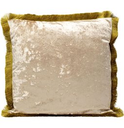 Dekoratīvs spilvens Cannes Powder, bēšs, samta, 45x45cm