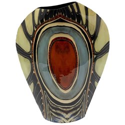 Vase Fabuloso Stone, aluminum, H31x25x7cm