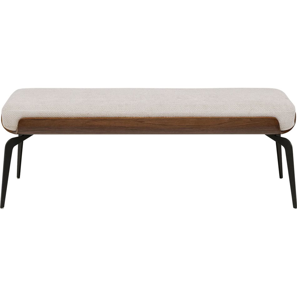 Bench Marc, brown/light beige, H50x140x45cm