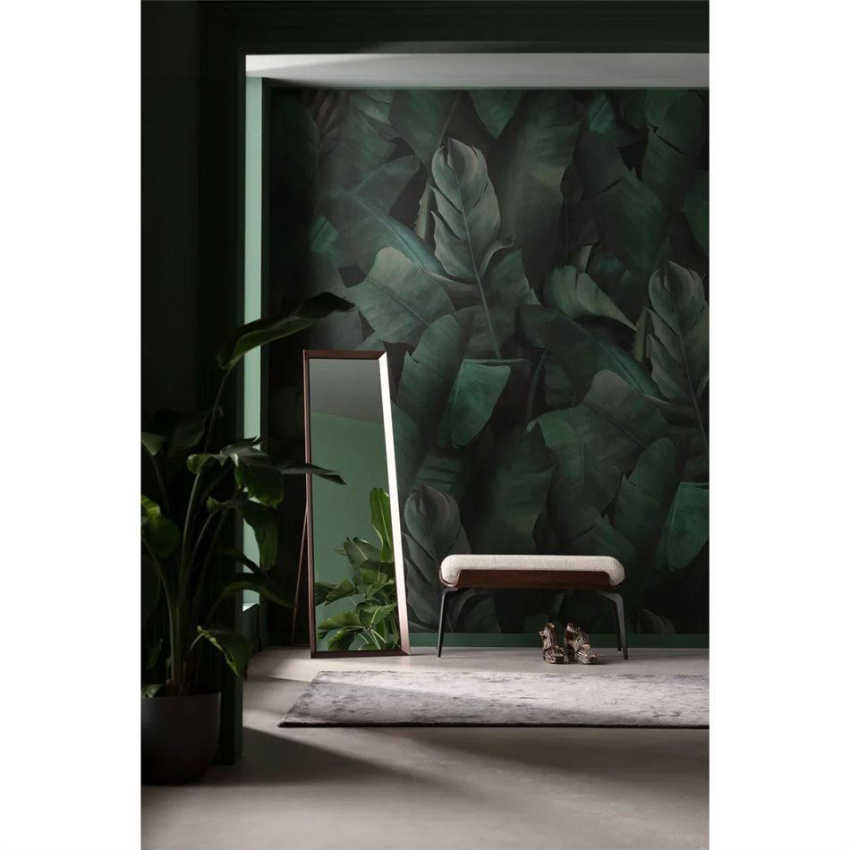 Bench Marc, brown/light beige, H50x140x45cm