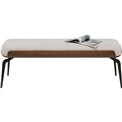 Bench Marc, brown/light beige, H50x140x45cm