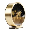 4Living Alarm clock Globe display, black/gold color, H12x11.5x3.5cm