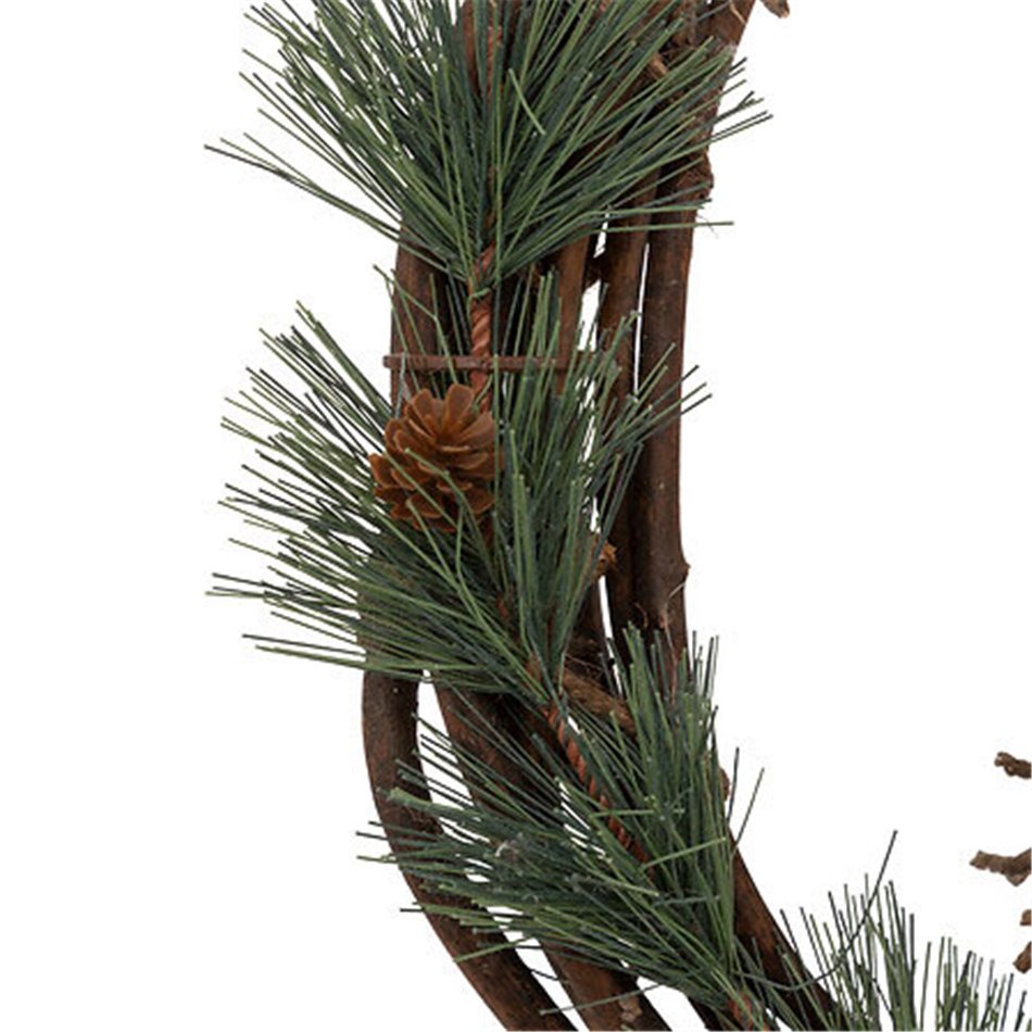 X-mas decor Hedgehog Wreath Ornament, H44x33x10cm