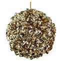 Ёлочное украшение Bead sequin ball gold, D8cm