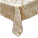Canvas tablecloth Stragi candle, beige/gold color,140x240cm