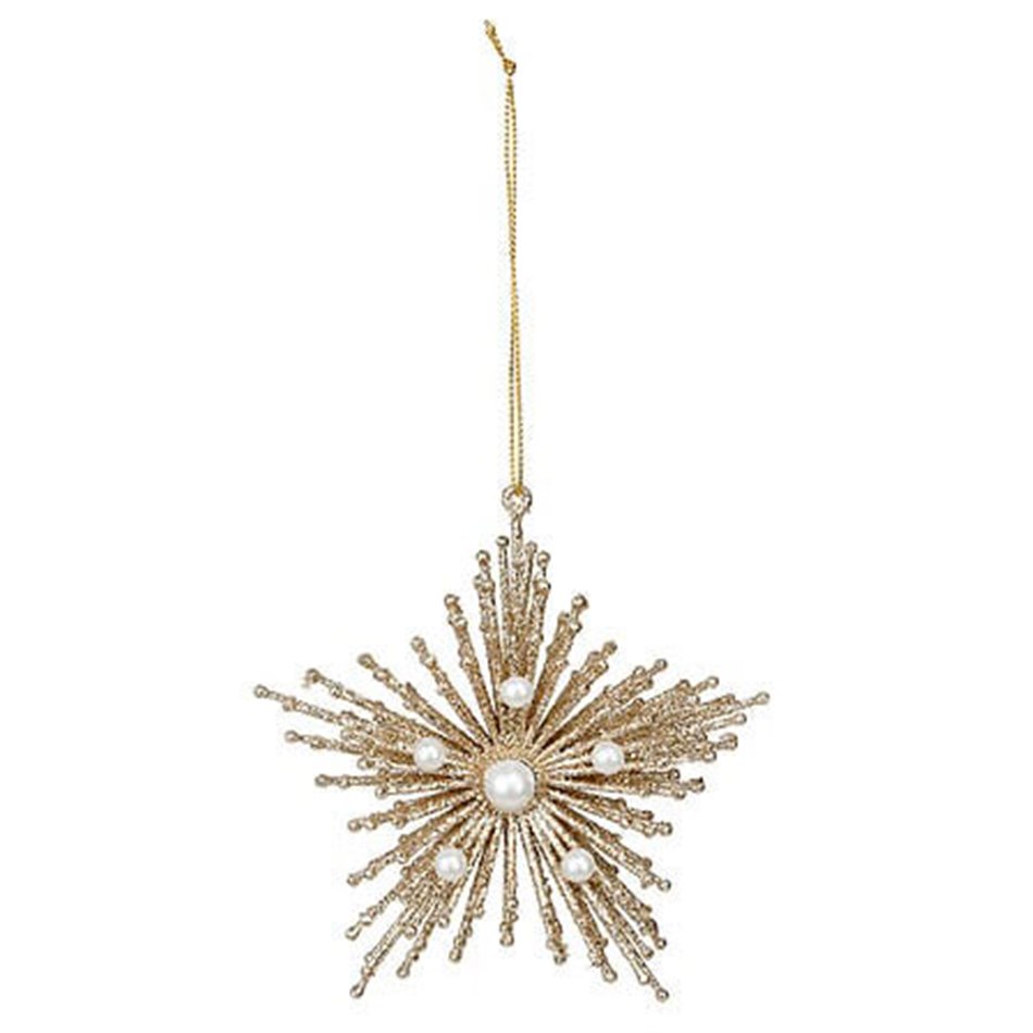 Christmas decoration plast Star galaxy straw, H12x2x12cm