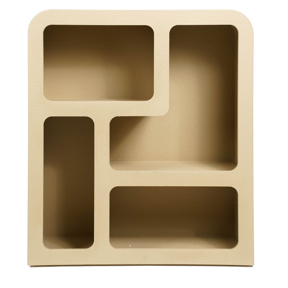 Etagere Soleya 4 medium beige, MDF, H85x75x30cm