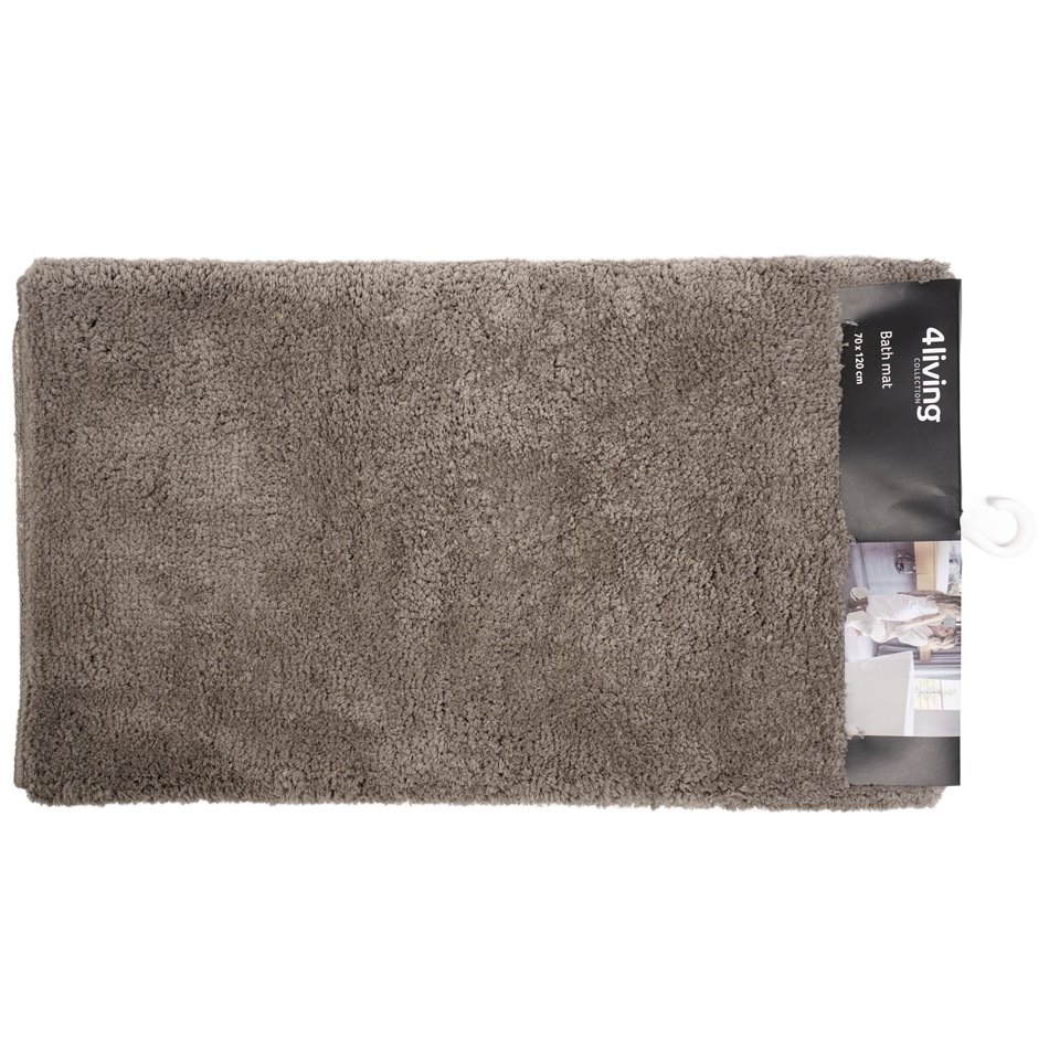 Bath mat Solid, taupe, 70x120cm