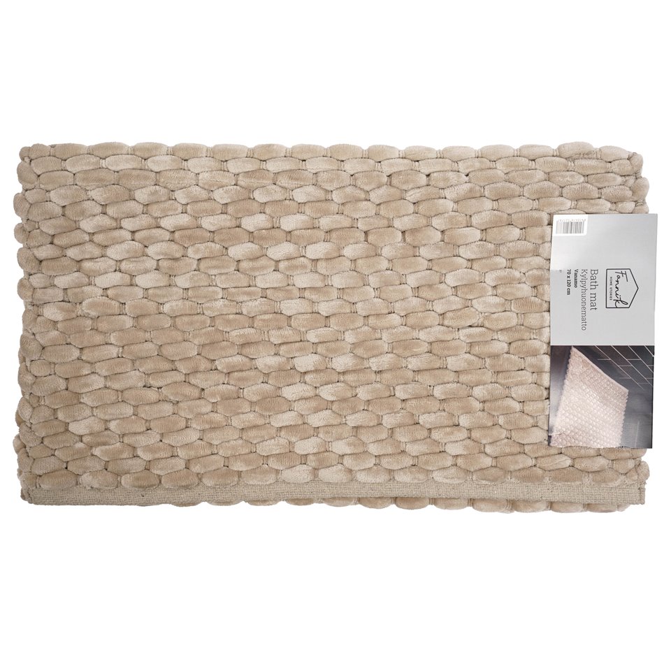 Bathmat Vanamo, sand color, 70x120cm