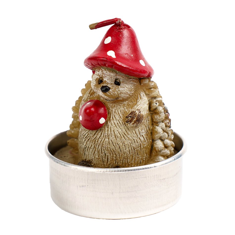 Свеча Hedgehog, набор из 6 шт., H5cm, D4cm 