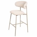 Bar chair Landsem 20, sand color/taupe, H104x52x50.5cm seat height 75cm