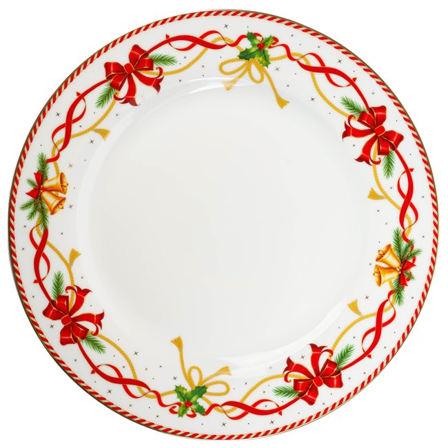 Dinner plate CHRISTMAS TALE, porcelain, D26,5cm