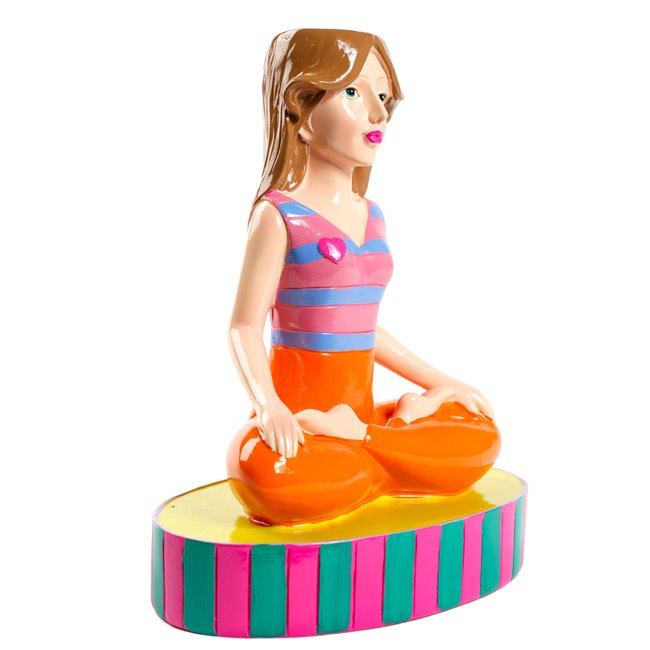 Ваза Yoga Lady M, multi, H20x16.5x10cm