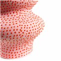 Ваза Spots pink, керамика, розовый/красный, H38x22.5x22.5cm