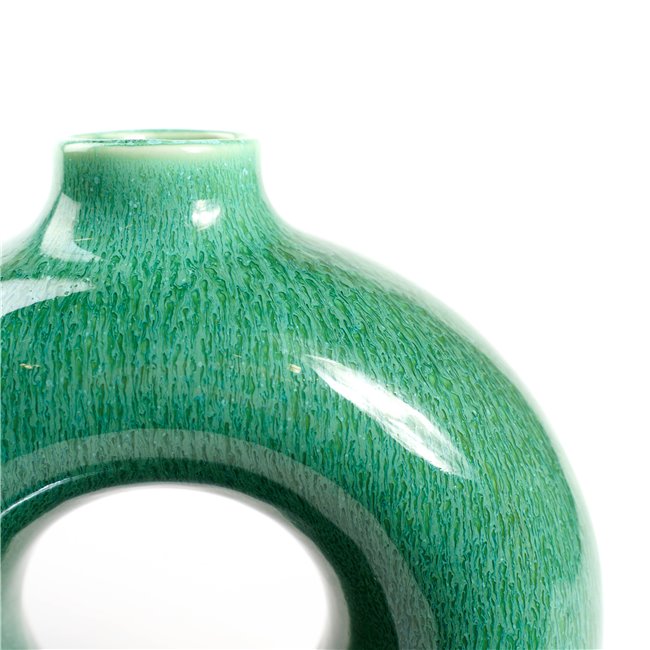 Vase Basilio green, porcelain, H18x9x19cm