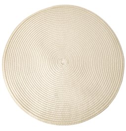 Placemat BRAID ROUND, beige, D38cm
