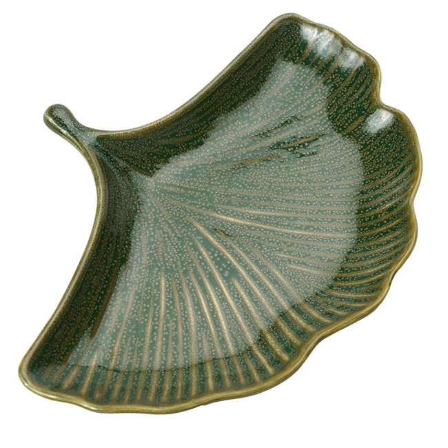 Decorative tray Tarha, green, H2.6x25.9x19.9cm