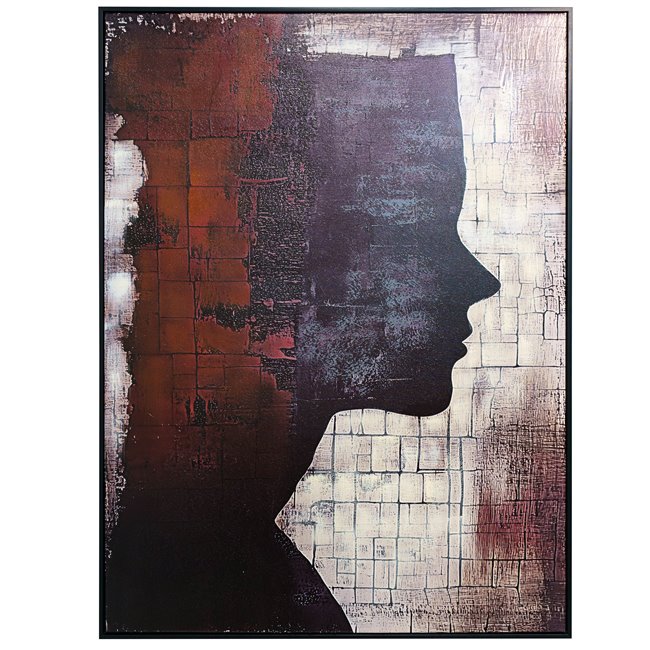 Картина на холсте Lady in black I, 90x120x4cm