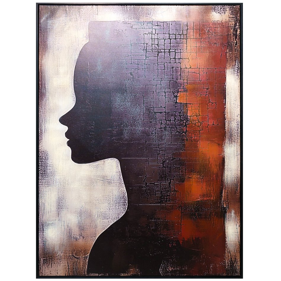 Картина на холсте Lady in black II, 90x120x4cm