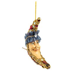 Christmas decor Wizard moon, burgundy