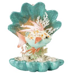 Christmas decor Gold fish, 24cm