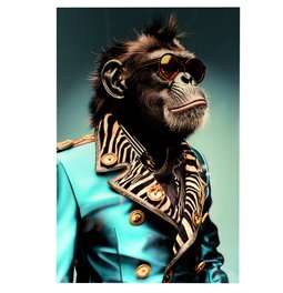 Glass picture Baroque elegance, 60x90x0.4cm