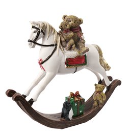Рождественский декор Rocking horse, H17x21x4cm