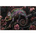 Glass picture Chameleon, 120x80x0.4cm