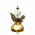 X-mas decor Diamond Angel clear/gold,5.6x9cm