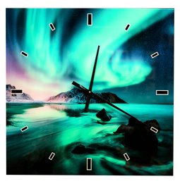 Sienas pulkstenis - bilde Aurora, 60x60cm