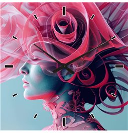 Sienas pulkstenis - bilde Wonderful woman, 60x60cm