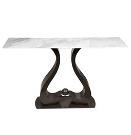 Console Walsend, metal/marble, H85x140x40cm